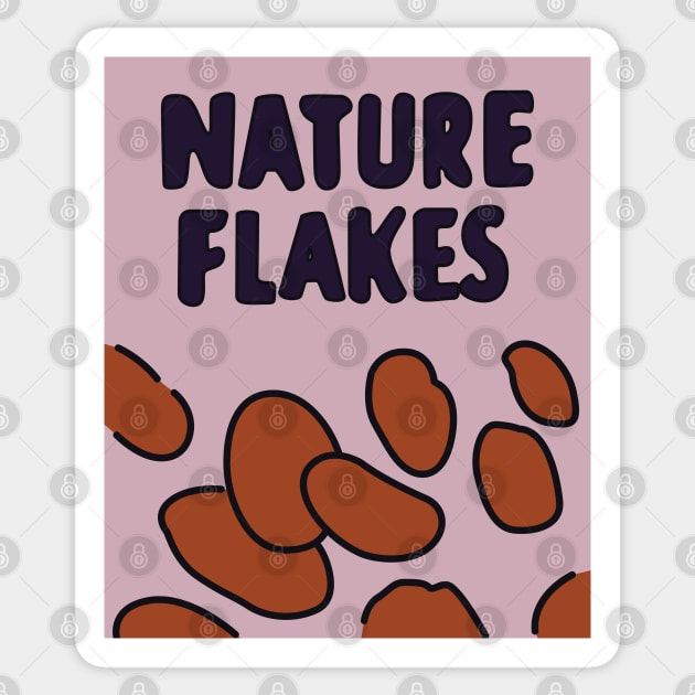 Nature Flakes Sticker by saintpetty